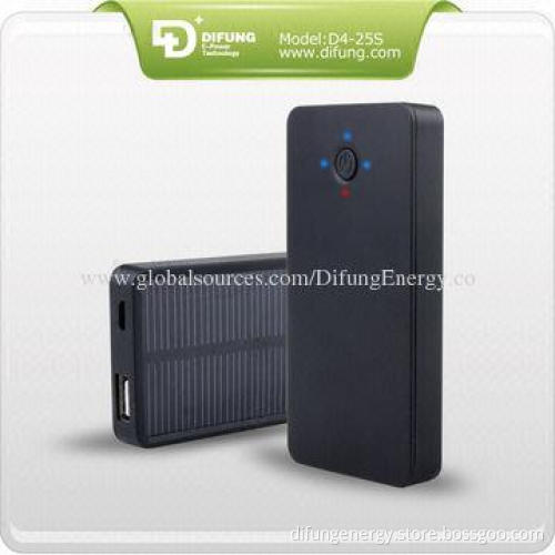 Our Factory Patent Design 2,500mAh Portable Solar Chargers, Mini Solar System with Mobile Charger